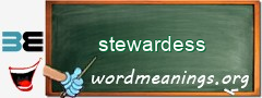 WordMeaning blackboard for stewardess